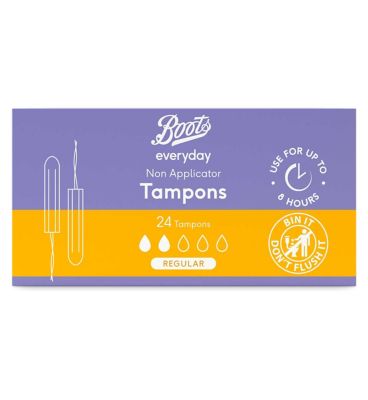 Boots Everyday Non Applicator Tampons Regular x24