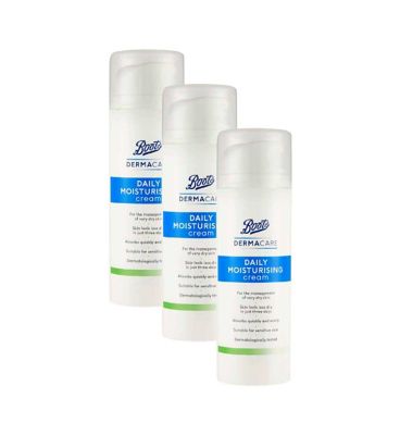 Boots DermaCare Daily Moisturising Cream 150ml x 3 Bundle