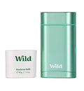 Wild Aqua Case and Fresh Cotton & Sea Salt Deodorant Refill - Starter Pack