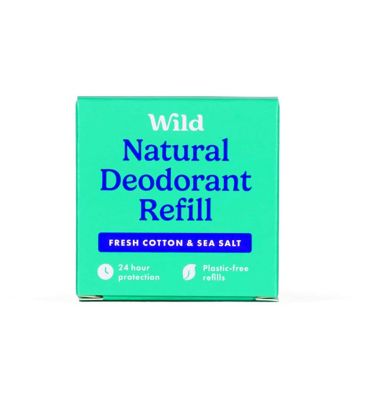 Wild Fresh Cotton and Sea Salt Deodorant Refill 40g