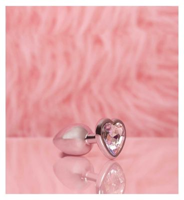 Ann Summers Small Heart Metal Butt Plug Silver