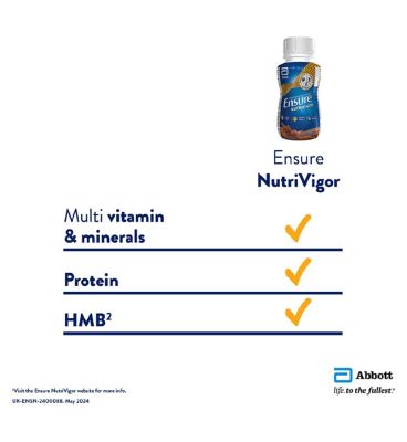 Ensure NutriVigor, 220ml, Chocolate Flavour Nutritional Ready to Drink Shake