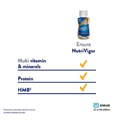 Ensure NutriVigor, 220ml, Vanilla Flavour Nutritional Ready to Drink Shake