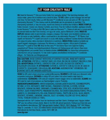 Bed Head By TIGI Recovery Moisturising Shampoo 400ml