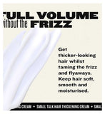 Bed Head By TIGI Small Talk Hair Volume Styling Cream for Fine Hair 240ml