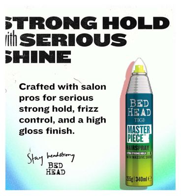 Bed Head By TIGI Masterpiece Shiny Hairspray for Strong Hold and Shine 340ml