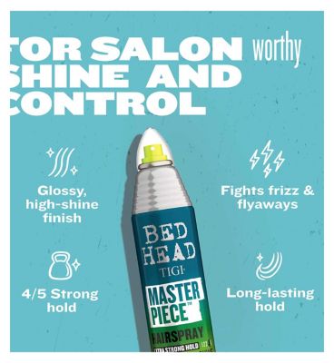 Bed Head By TIGI Masterpiece Shiny Hairspray for Strong Hold and Shine 340ml