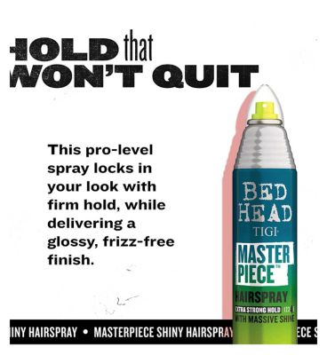 Bed Head By TIGI Masterpiece Shiny Hairspray for Strong Hold and Shine 340ml