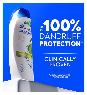 Head & Shoulders Apple Fresh Anti-Dandruff Shampoo, Up To 100% Dandruff Protection, 400ml