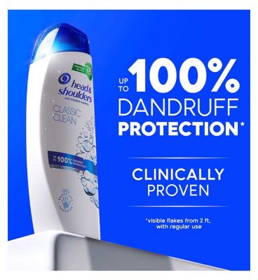 Head & Shoulders Classic Clean Anti Dandruff Shampoo 400ml for Daily Use. Clean Feeling