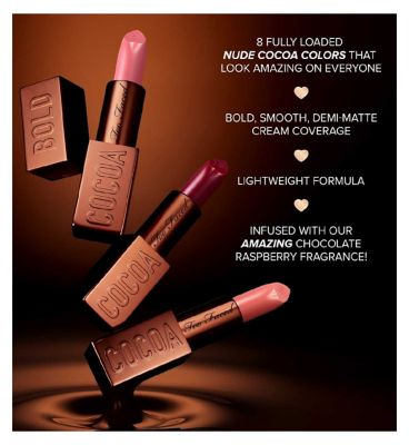 Too Faced Cocoa Bold Em-Power Pigment Cream Lipstick