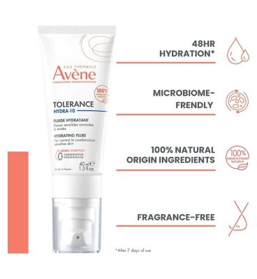 Avène Tolerance Hydra-10 Hydrating Fluid for Sensitive Skin 40ml