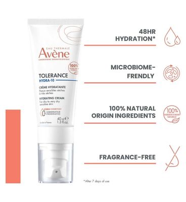 Avène Tolerance Hydra-10 Hydrating Cream for Sensitive Skin 40ml