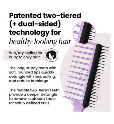 Tangle Teezer Wide Tooth Comb Lilac & Black