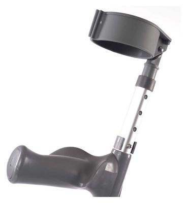 NRS Healthcare Double Adjustable Crutches with Comfy Handle, Large - Pair