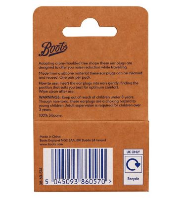 Boots Silicone Tree Ear Plugs