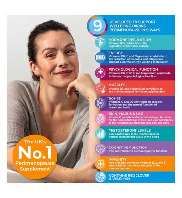 Health & Her Perimenopause Multi-nutrient Support Supplement 60 Capsules
