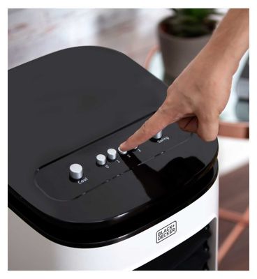 Black & Decker Potable 2in1 Air Cooler White 7 Litres