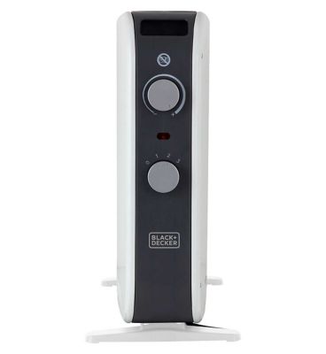 Black & Decker 2KW Convector Heater 3 Heat Settings White