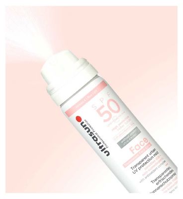 Ultrasun Face Sun Protection 50SPF UV Face & Scalp Mist 75ml