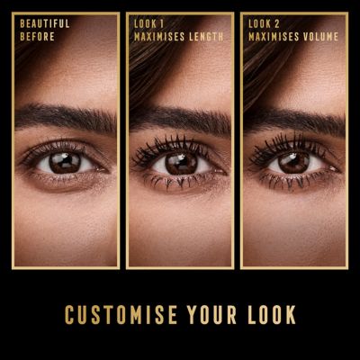 Max Factor Masterpiece 2 In 1 Lash WOW Volume & Length Mascara 001 Black 7ml