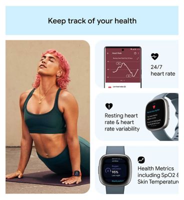 Fitbit Versa 4 Waterfall Blue