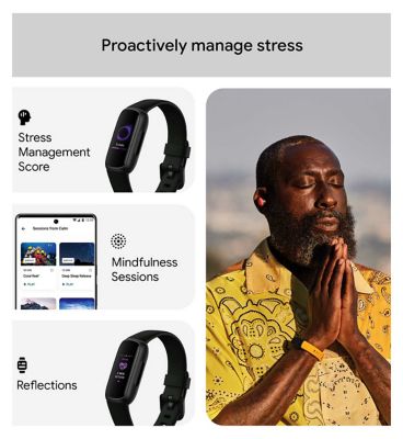 Fitbit Inspire 3 Health & Fitness Tracker Midnight Zen