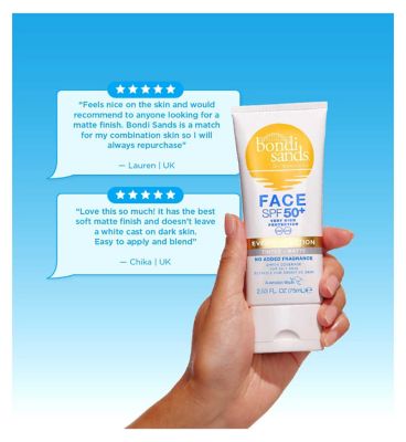 Bondi Sands SPF 50+ Fragrance Free Matte Tinted Face Lotion Tube 75mf