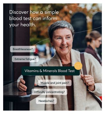 MyHealthChecked Vitamins & Minerals Profile Blood Test