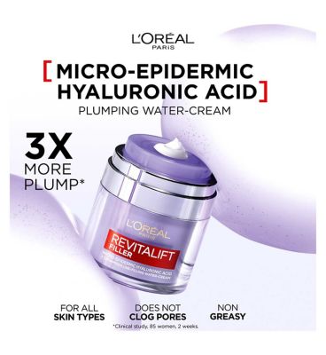 L'Oreal Revitalift Filler Plumping Water-Cream Micro-Epidermic Hyaluronic Acid