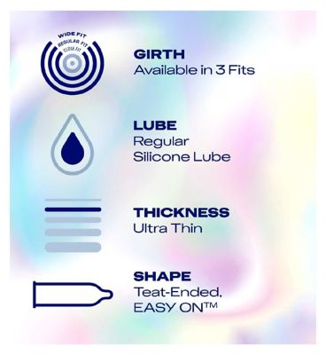 Durex Nude Condoms Enhanced Sensitivity - Regular Fit -12 pack