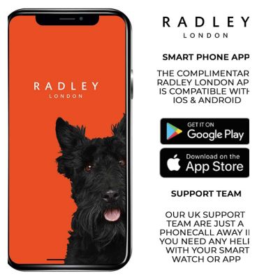 Radley Ladies Series 8 Black Silicone Strap Smart Watch