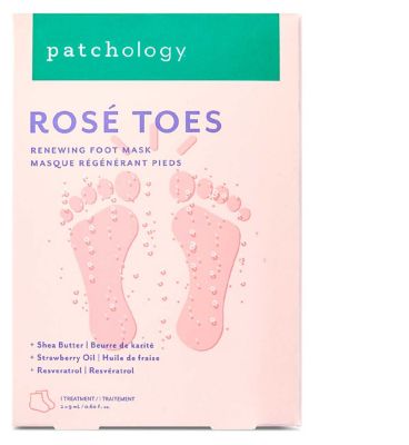 Patchology Rosé Toes Renewing Foot Mask