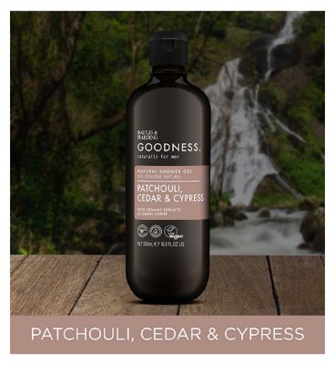 Baylis & Harding Goodness Patchouli Cedar & Cypress Natural Shower Gel 500ml