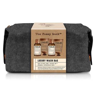 Baylis & Harding The Fuzzy Duck Bergamot Hemp & Sandalwood Men's Luxury Wash Bag Gift Set