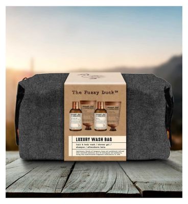 Baylis & Harding The Fuzzy Duck Bergamot Hemp & Sandalwood Men's Luxury Wash Bag Gift Set