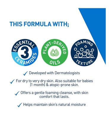 CeraVe Hydrating Foaming Oil Cleanser for Dry Skin 473ml