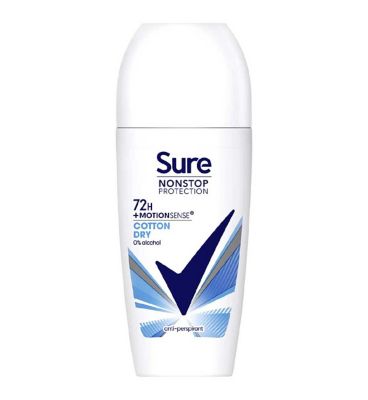 Sure Women Nonstop Cotton Dry Antiperspirant Deodorant Roll On 50ml