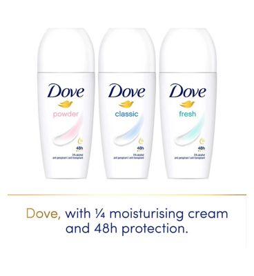 Dove Women Antiperspirant Deodorant Roll On Classic 50ml