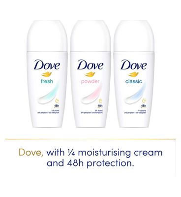 Dove Women Antiperspirant Deodorant Roll On Powder 50ml