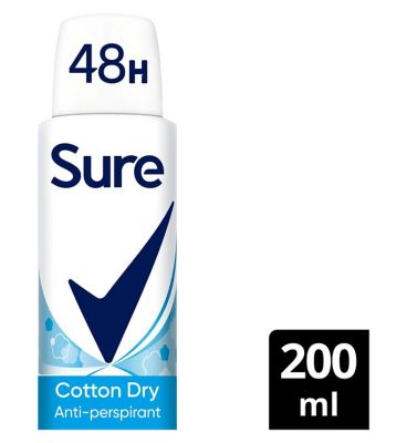 Sure Women Antiperspirant Aerosol Cotton Dry 200 ml