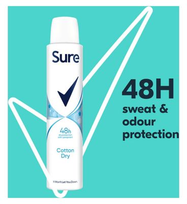 Sure Women Antiperspirant Aerosol Cotton Dry 200 ml