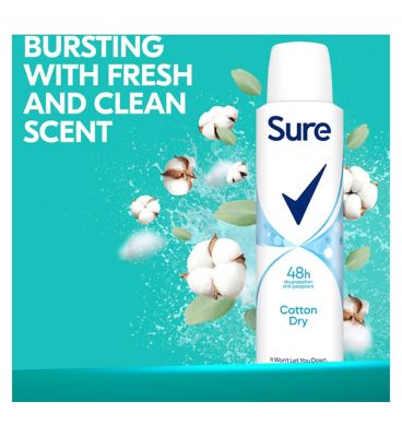 Sure Women Antiperspirant Aerosol Cotton Dry 200 ml