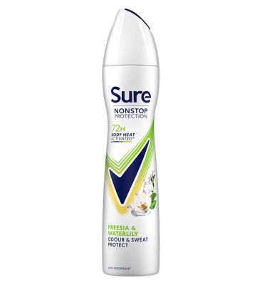 Sure Nonstop Protection Anti-Perspirant Aerosol Freesia & Water Lily 250ml