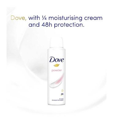 Dove Powder with ¼ moisturising cream Anti-perspirant Deodorant Spray for 48 hours of protection 200ml