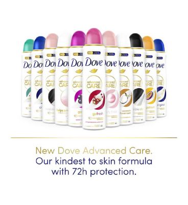 Dove Advanced Care Go Fresh Pomegranate & Lemon Verbena Anti-Perspirant Deodorant Spray Aerosol for 72 hours of protection 200ml