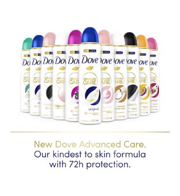 Dove Advanced Care Original 72hour protection Anti-Perspirant Deodorant Spray Aerosol with Triple Moisturising technology 200ml
