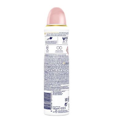 Dove Advanced Care Invisible 72hour protection Anti-perspirant Deodorant Spray Aerosol with Triple Moisturising technology 150ml