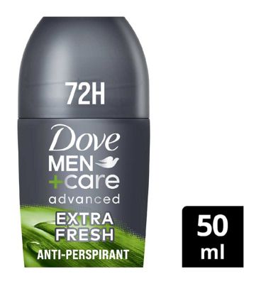 Dove Men+Care Advanced Extra Fresh 72hr Anti-Perspirant Roll On with Triple Action Sweat & Odour Protection Technology 50ml