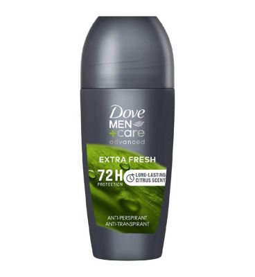 Dove Men+Care Advanced Extra Fresh 72hr Anti-Perspirant Roll On with Triple Action Sweat & Odour Protection Technology 50ml